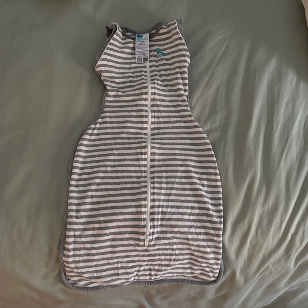 Love to Dream Gray and White Swaddle Up
